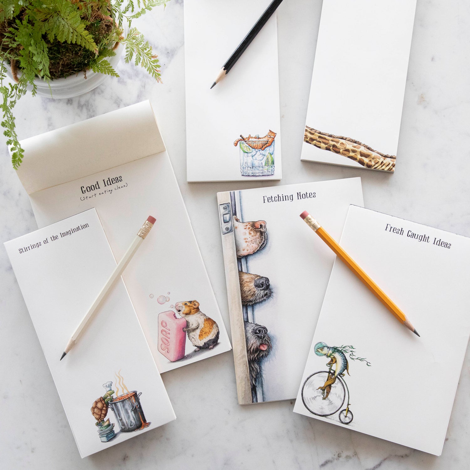 Hester &amp; Cook Notepads &amp; List Pads featuring artwork by Bewilderbeest.