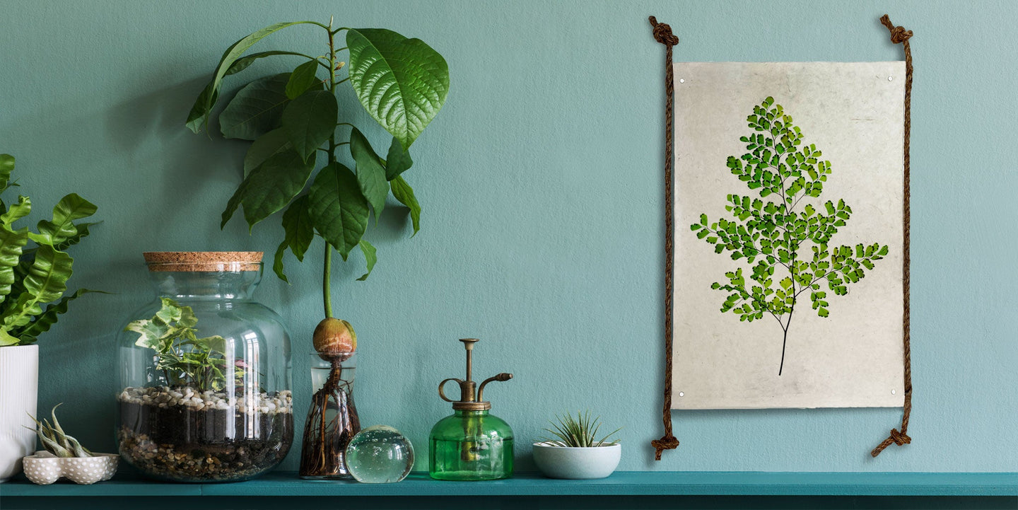 Barloga Studios art prints hanging in a frame on a wall.