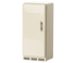 Vintage-style beige refrigerator with &