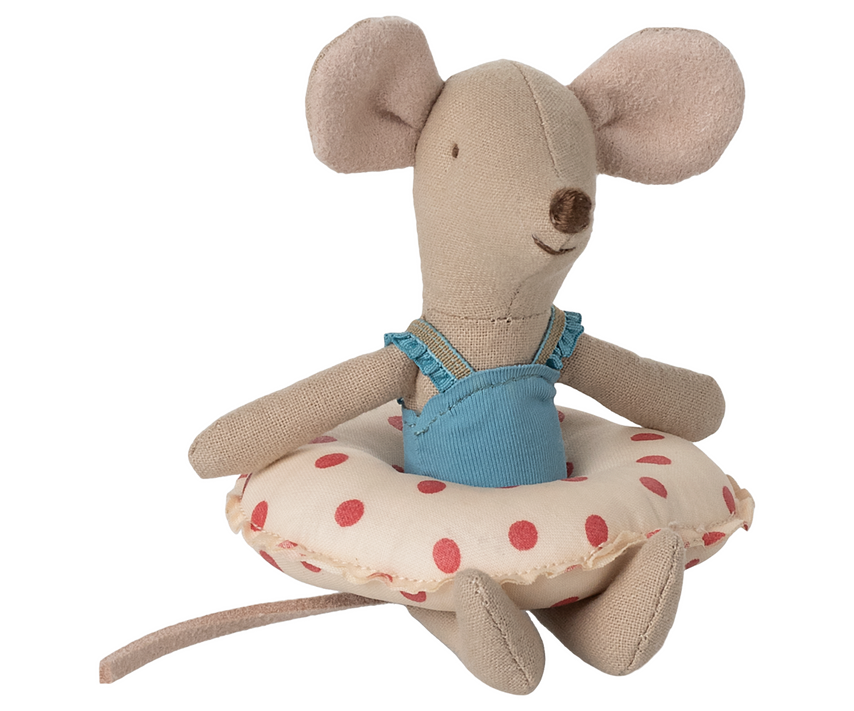 Beach Mouse with red dots float by Maileg.