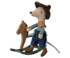 Little Brother Cowboy Mouse and his rocking horse by Maileg.