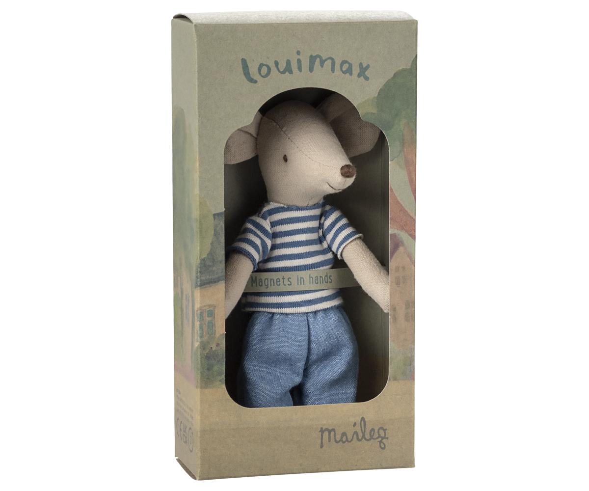 LouiMax big brother mouse by Maileg in his box.