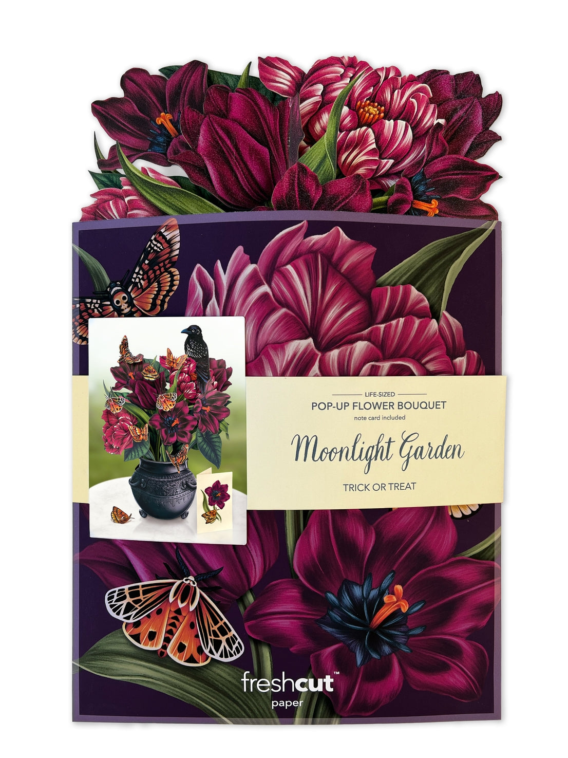Pop-up flower bouquet packaging with &