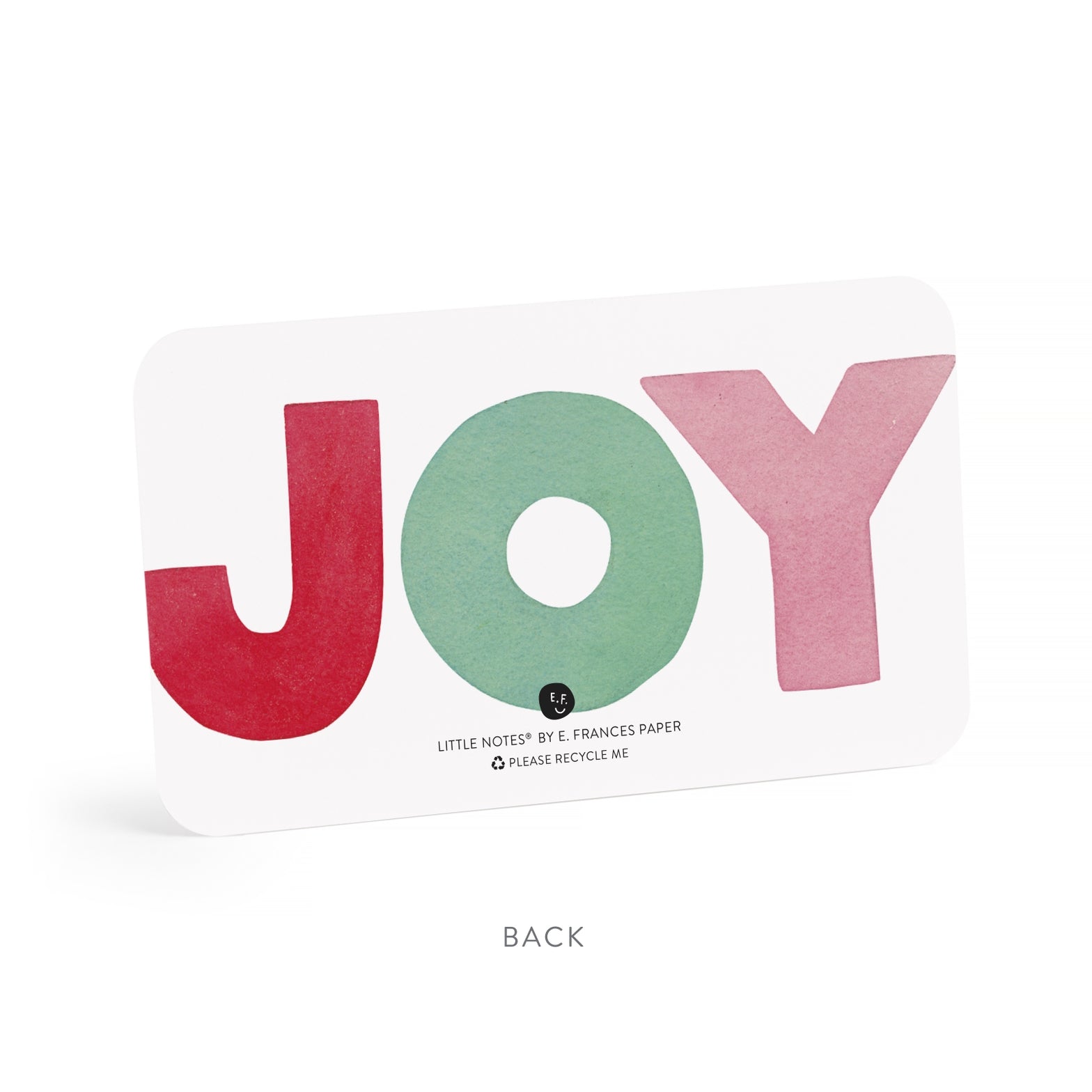 Note card with &