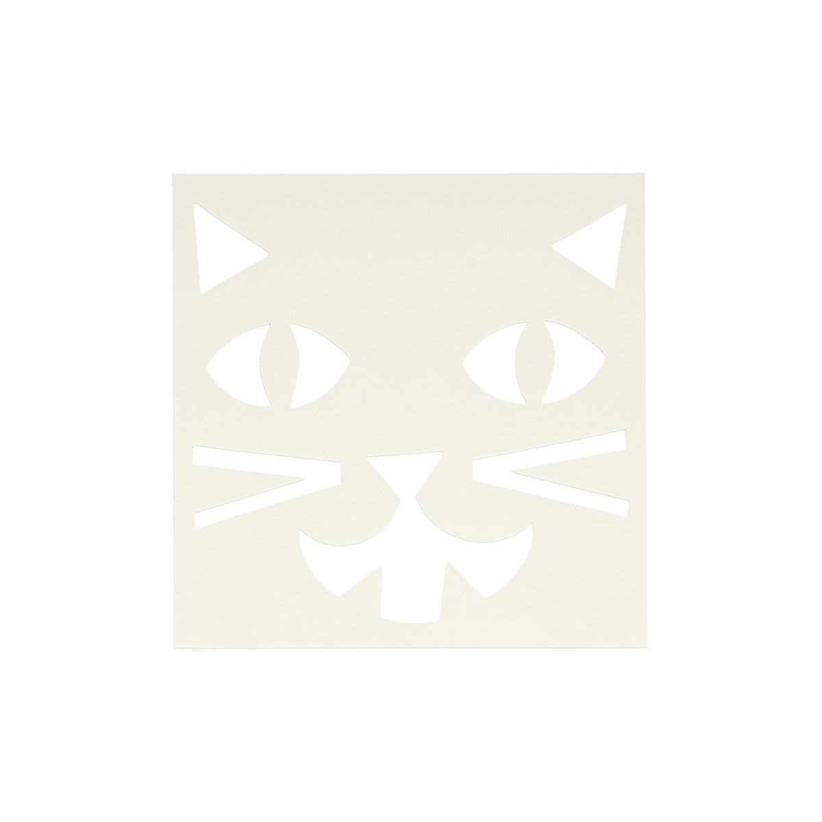 Cat face template for pumpkin decorating. 