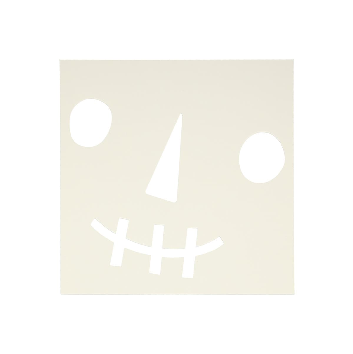 Silly face template for pumpkin decorating.