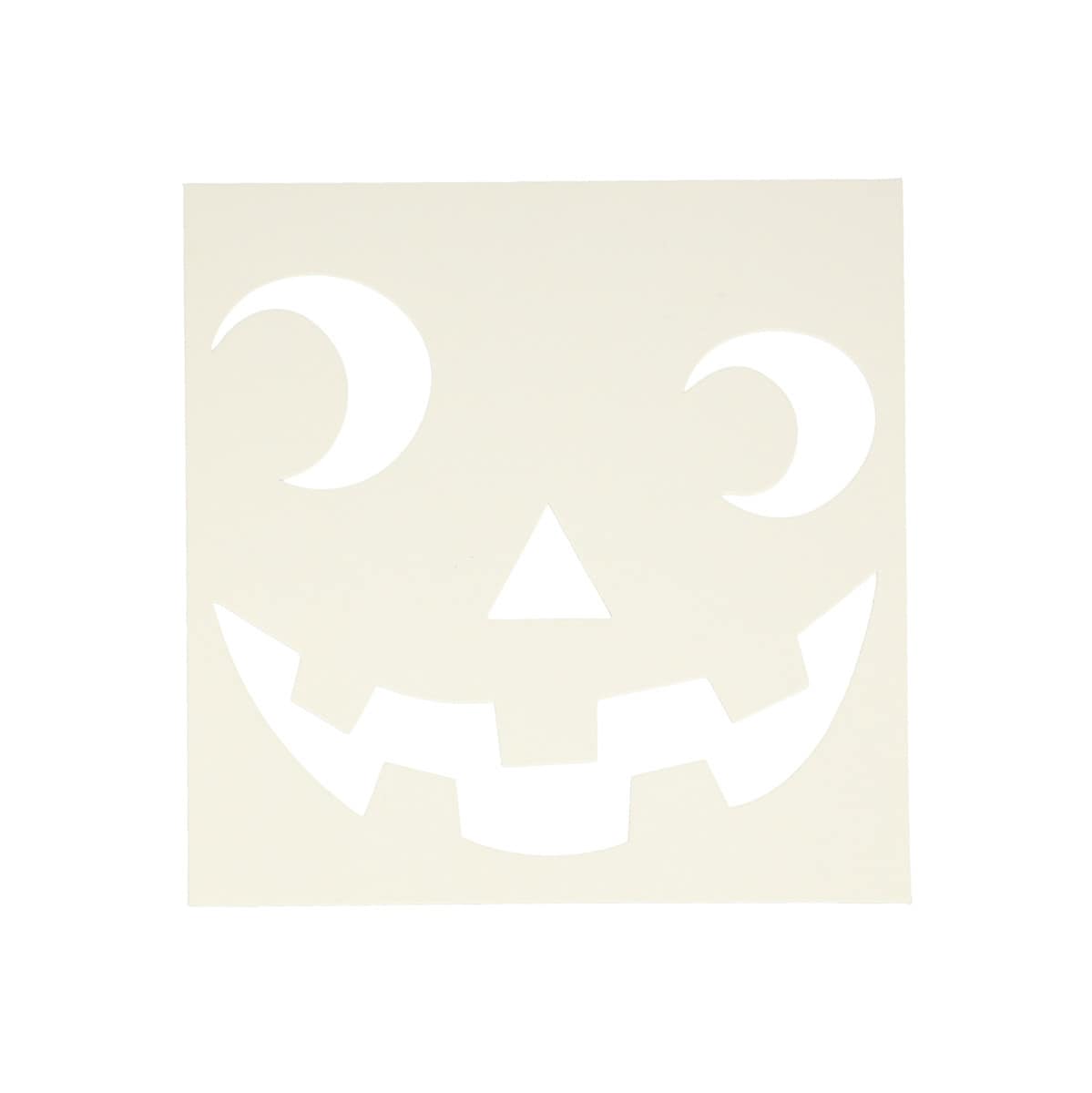 Silly face template for pumpkin decorating. 