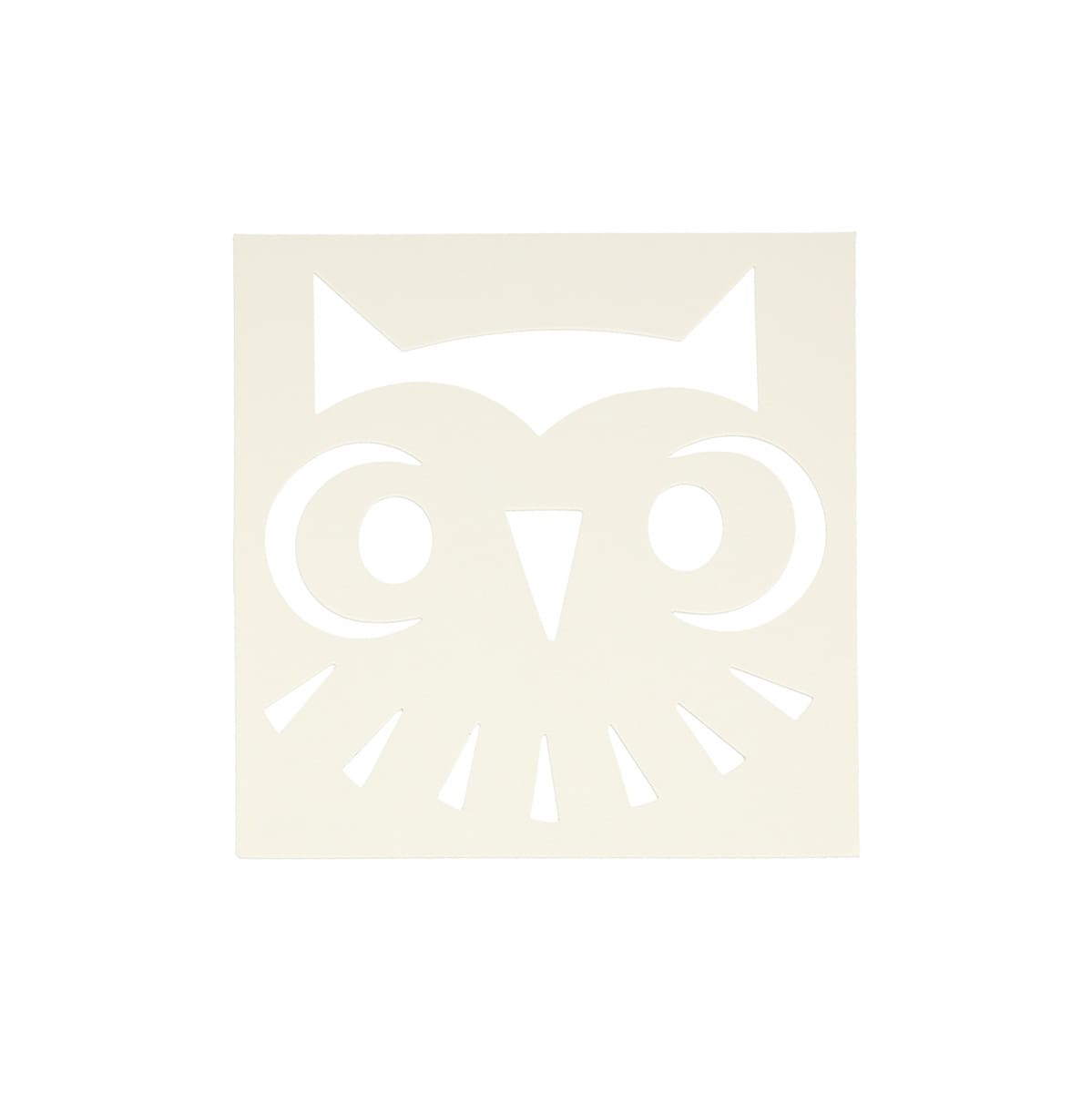 Owl template for pumpkin decorating.