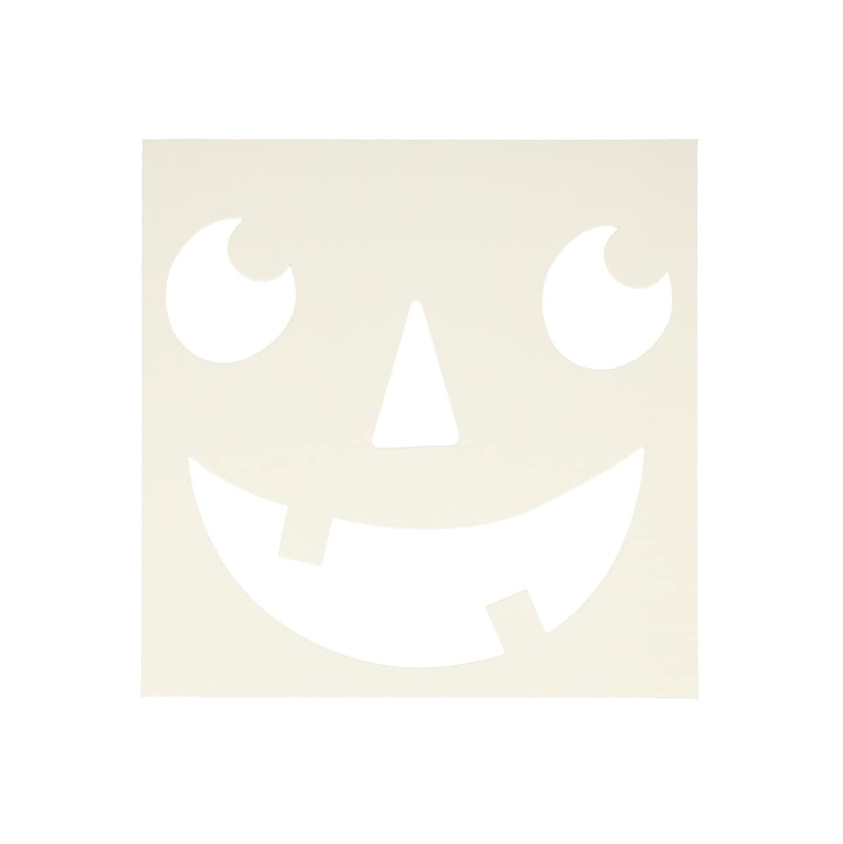 Silly face template for pumpkin decorating.