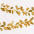 Gold leaf garland on a white background.