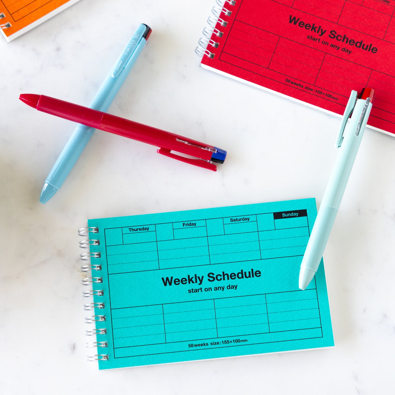 Dayfree Weekly Schedule