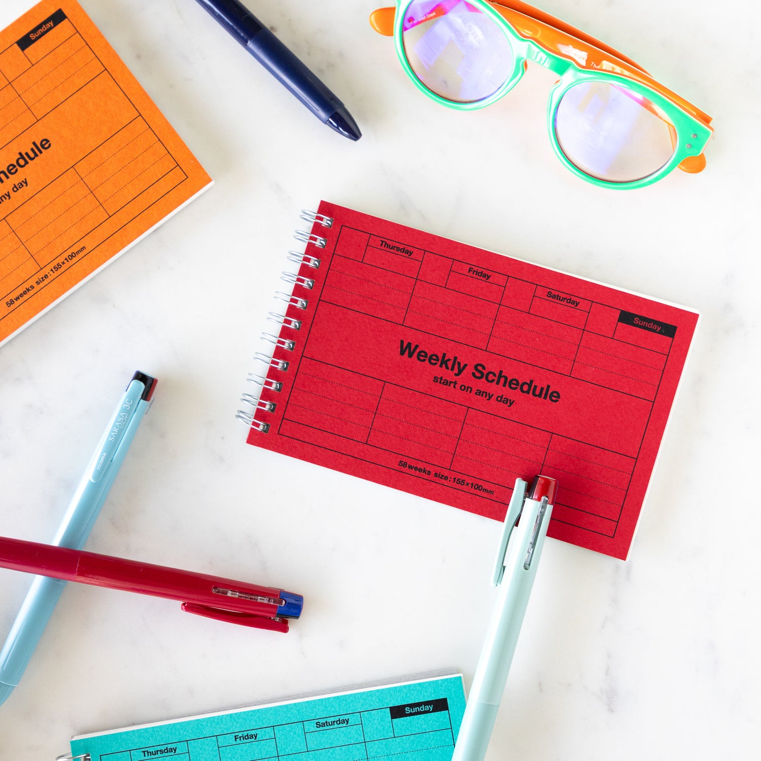 Dayfree Weekly Schedule