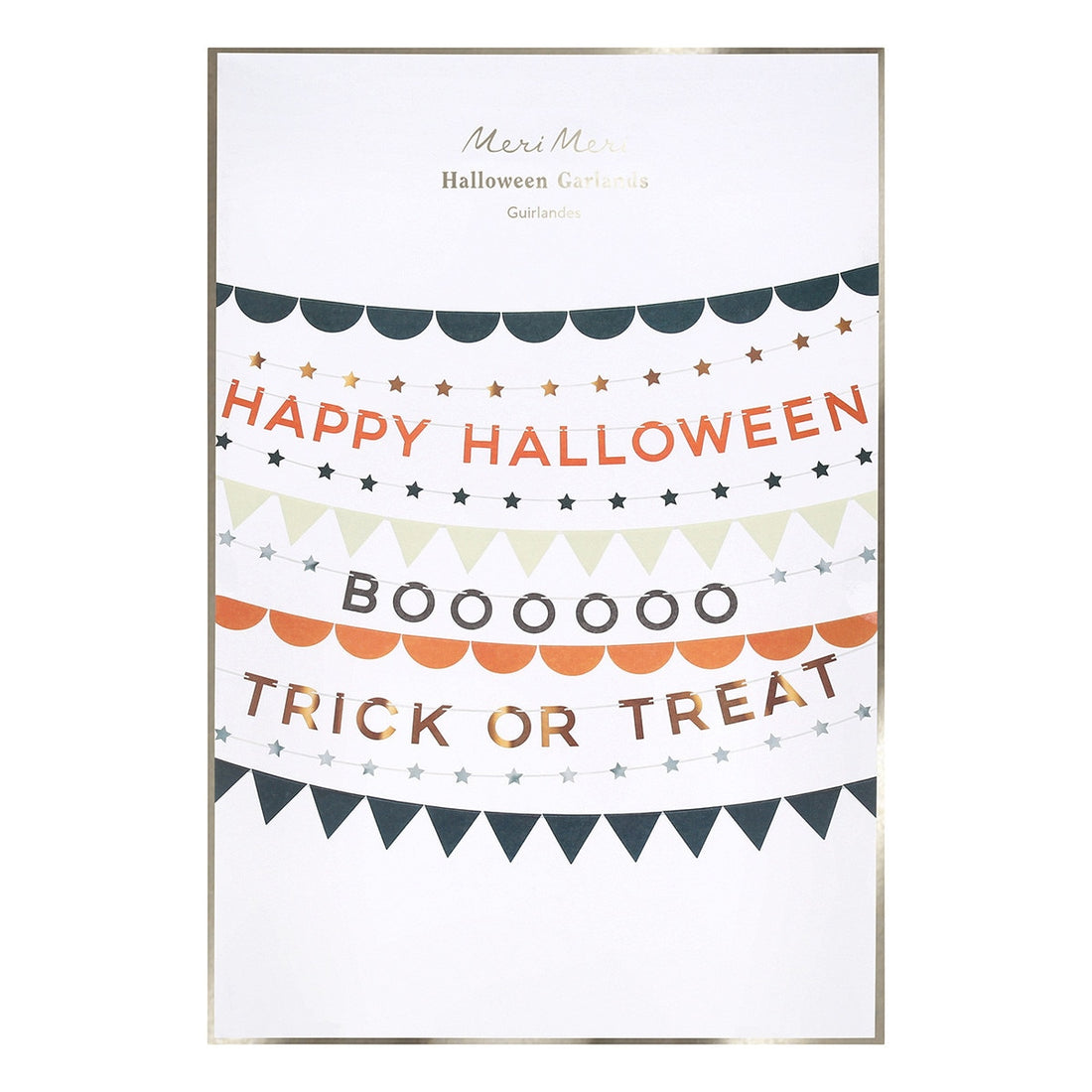 Packaging for the Halloween Garland. 