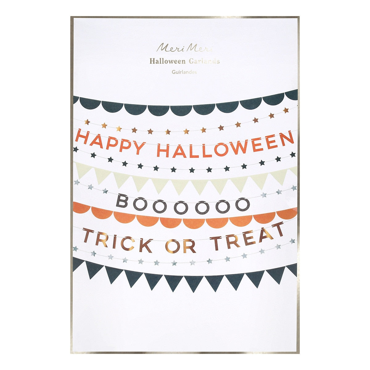 Packaging for the Halloween Garland. 