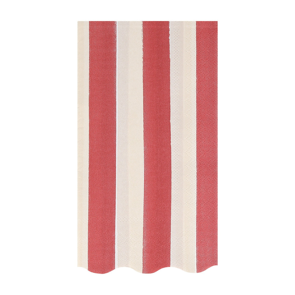 Berry striped napkin on a white background.