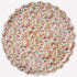 Round Liberty of London floral patterned tray with scalloped edge on a white background. 