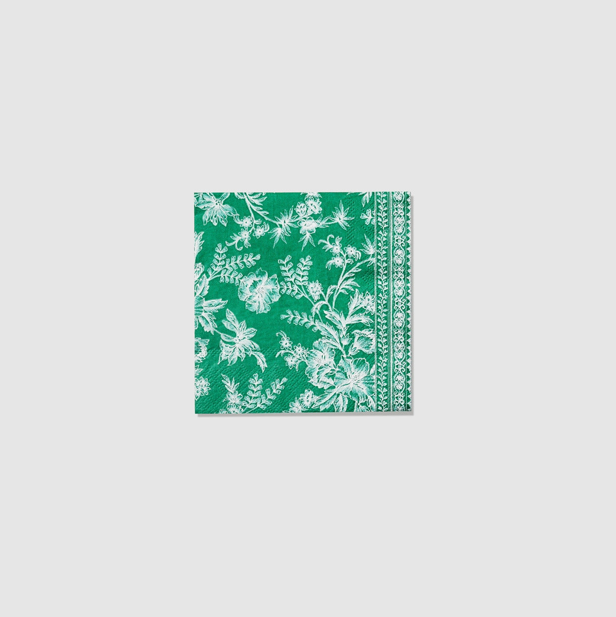 Emerald French Toile Paper Party Dinnerware