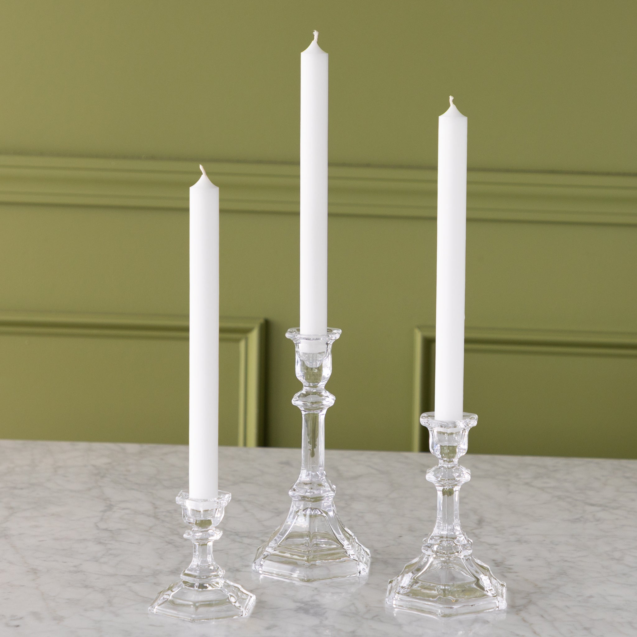 Pressed Glass Candleholder