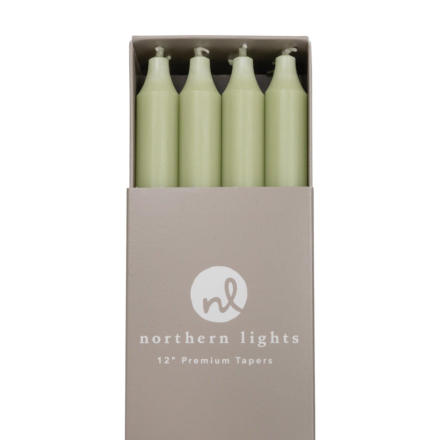Sage Green 12&quot; Taper Candle