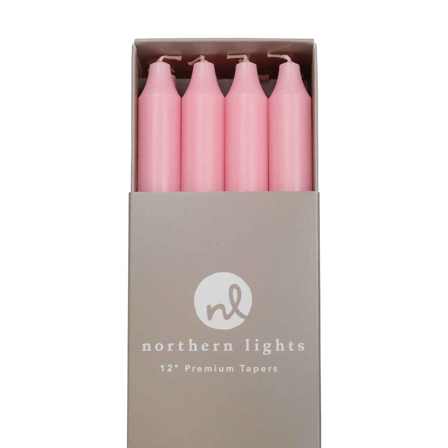 Soft Pink 12&quot; Taper Candle