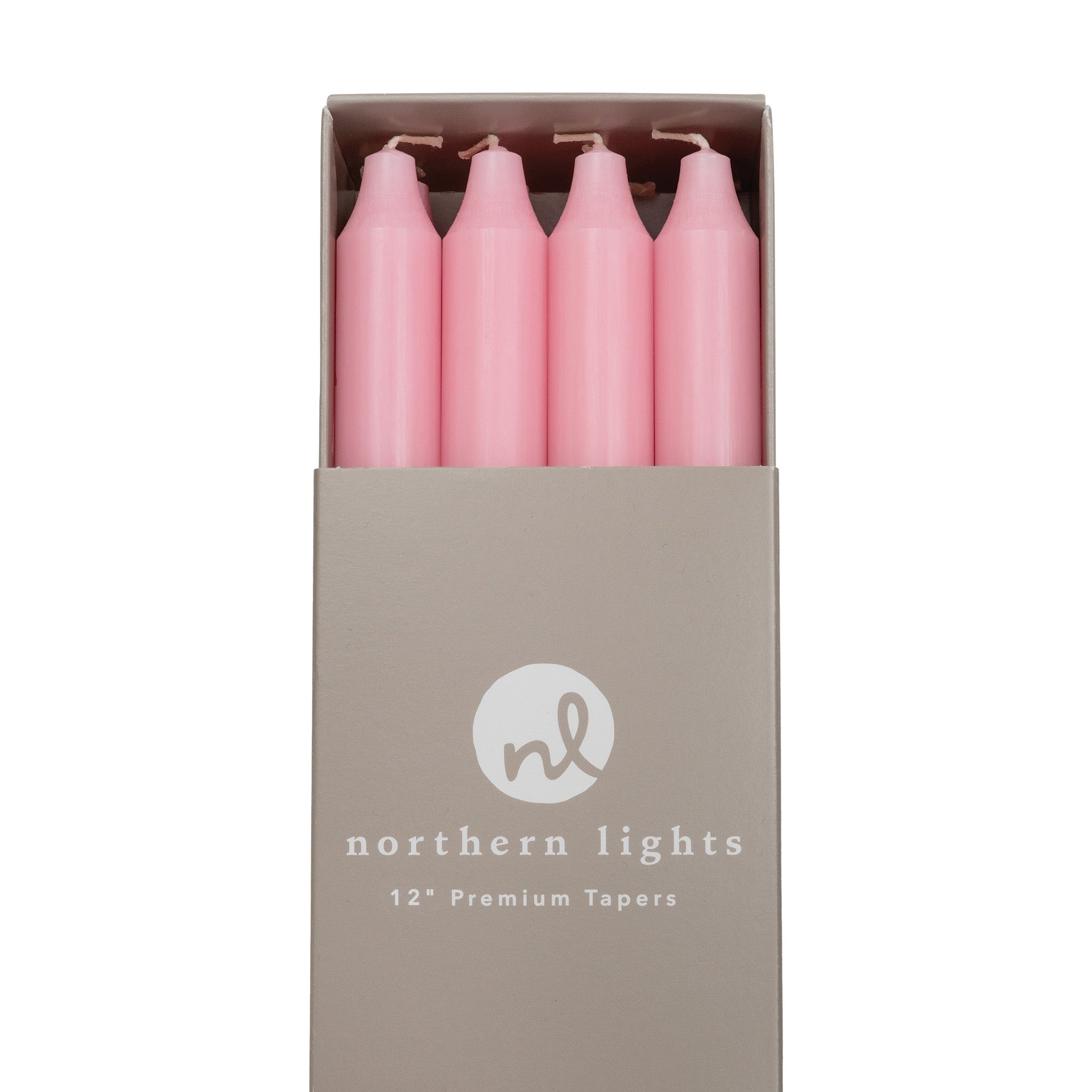 Soft Pink 12&quot; Taper Candle