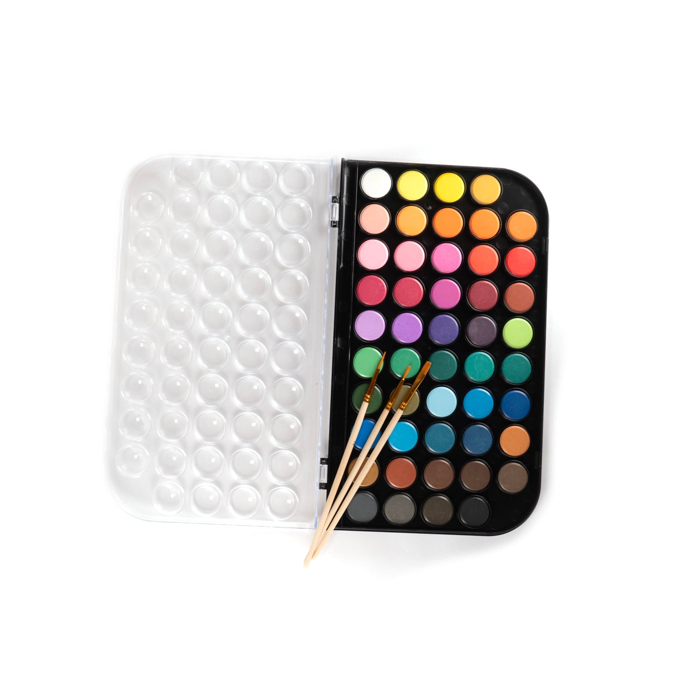 Watercolor paint set. 