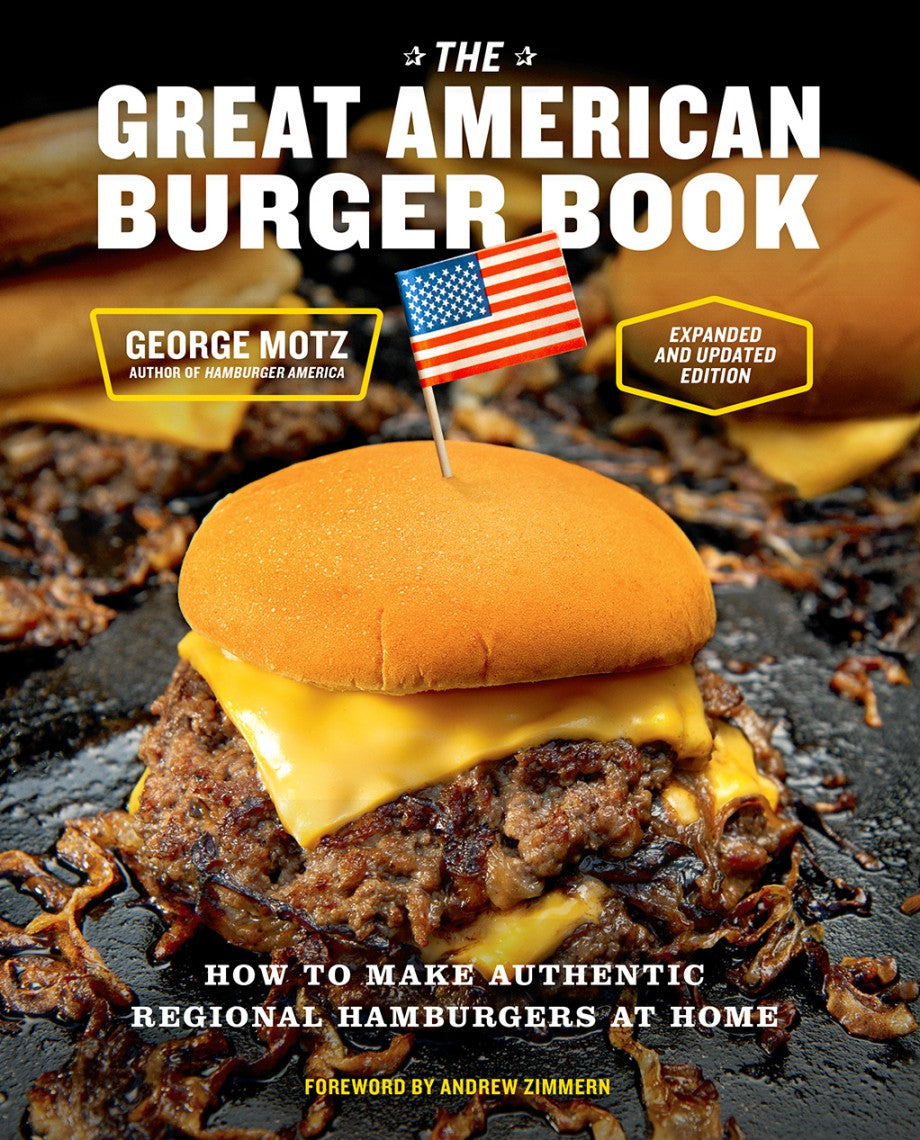 Cover of The Great American Burger Book by George Motz.
