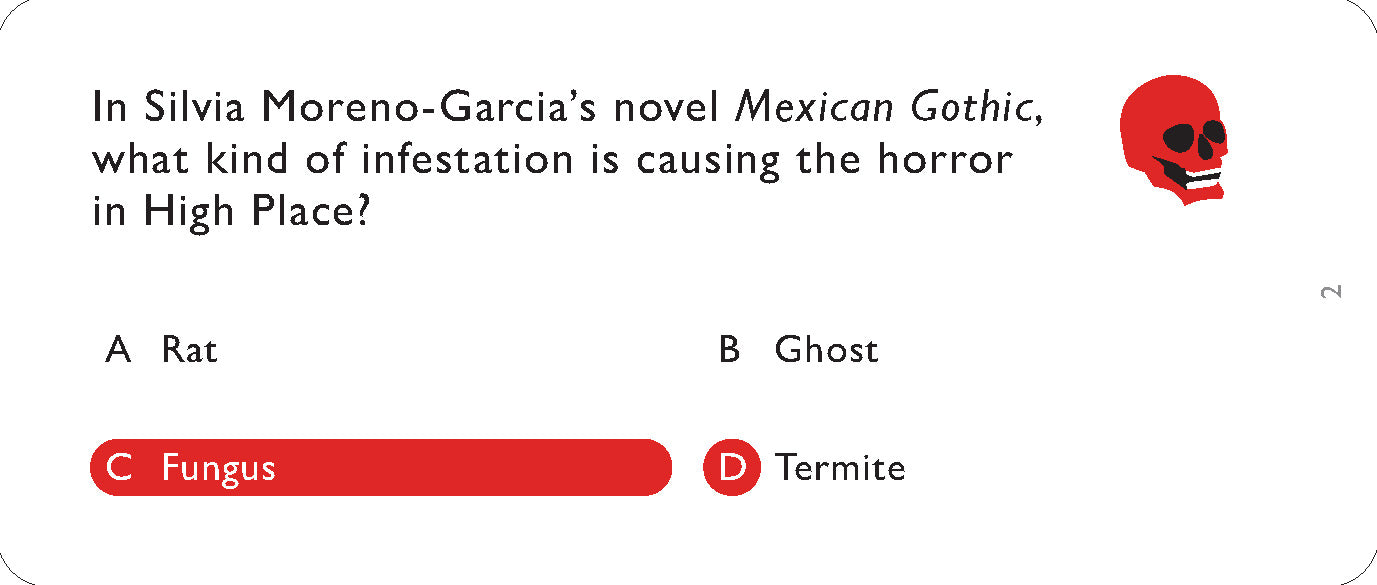 Quiz question about infestation in Silvia Moreno-Garcia&