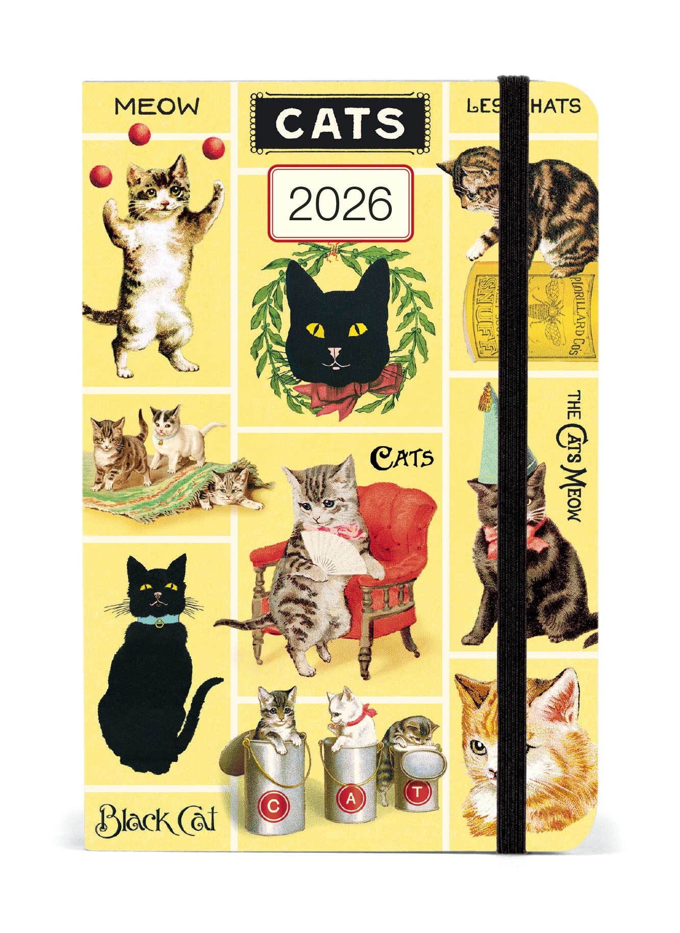 Cavallini 2026 Vintage Cats planner.