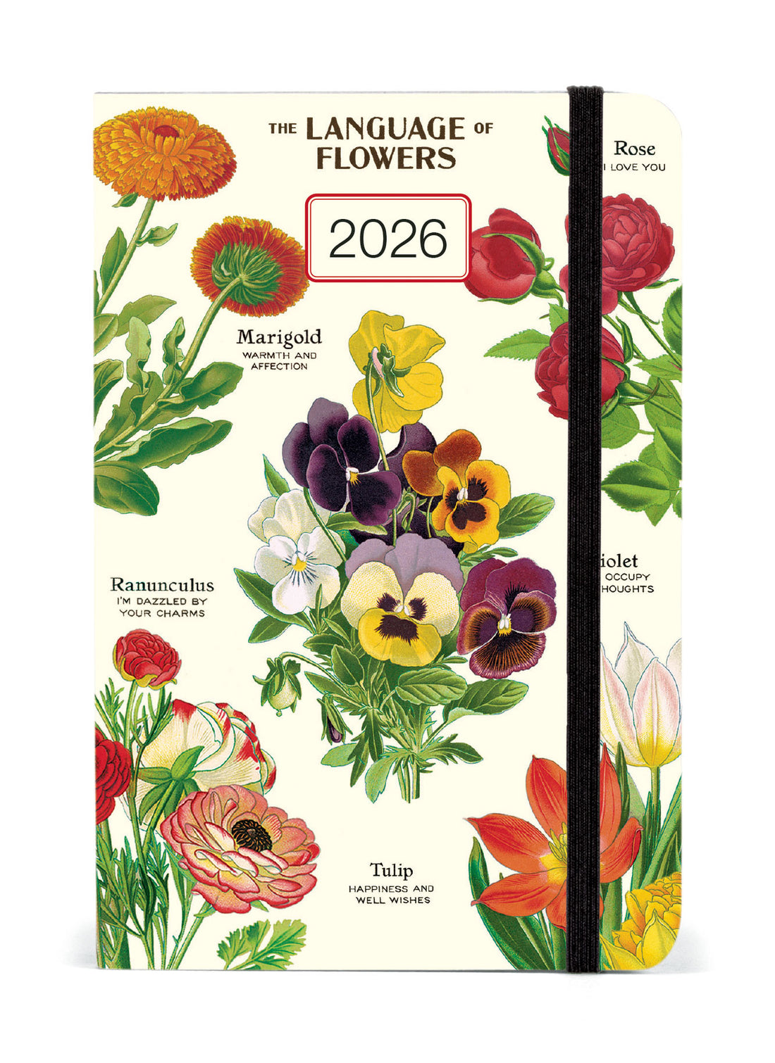 Cavallini 2026 Language of Flowers planner.