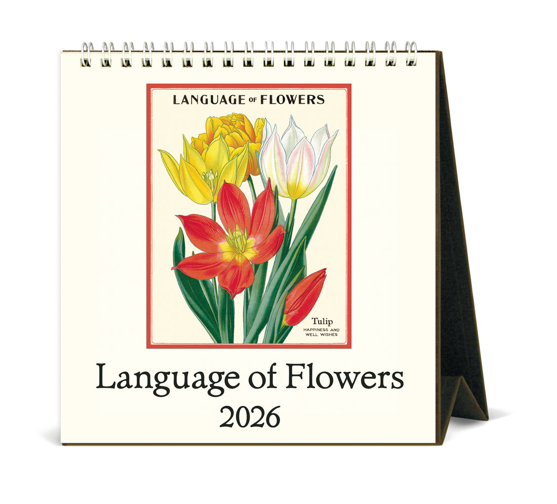 Cavallini 2026 Language of Flowers calendar. 