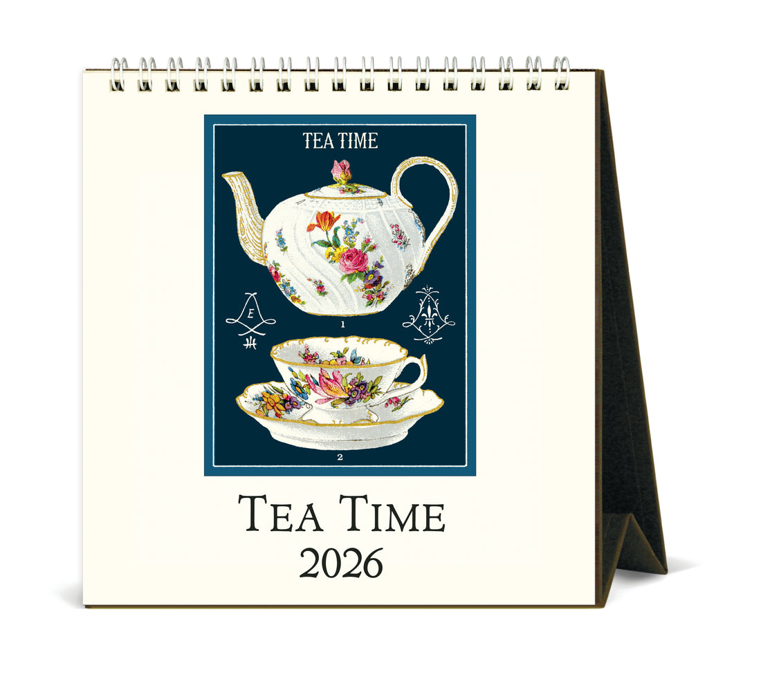 Cavallini Tea Time 2026 calendar. 