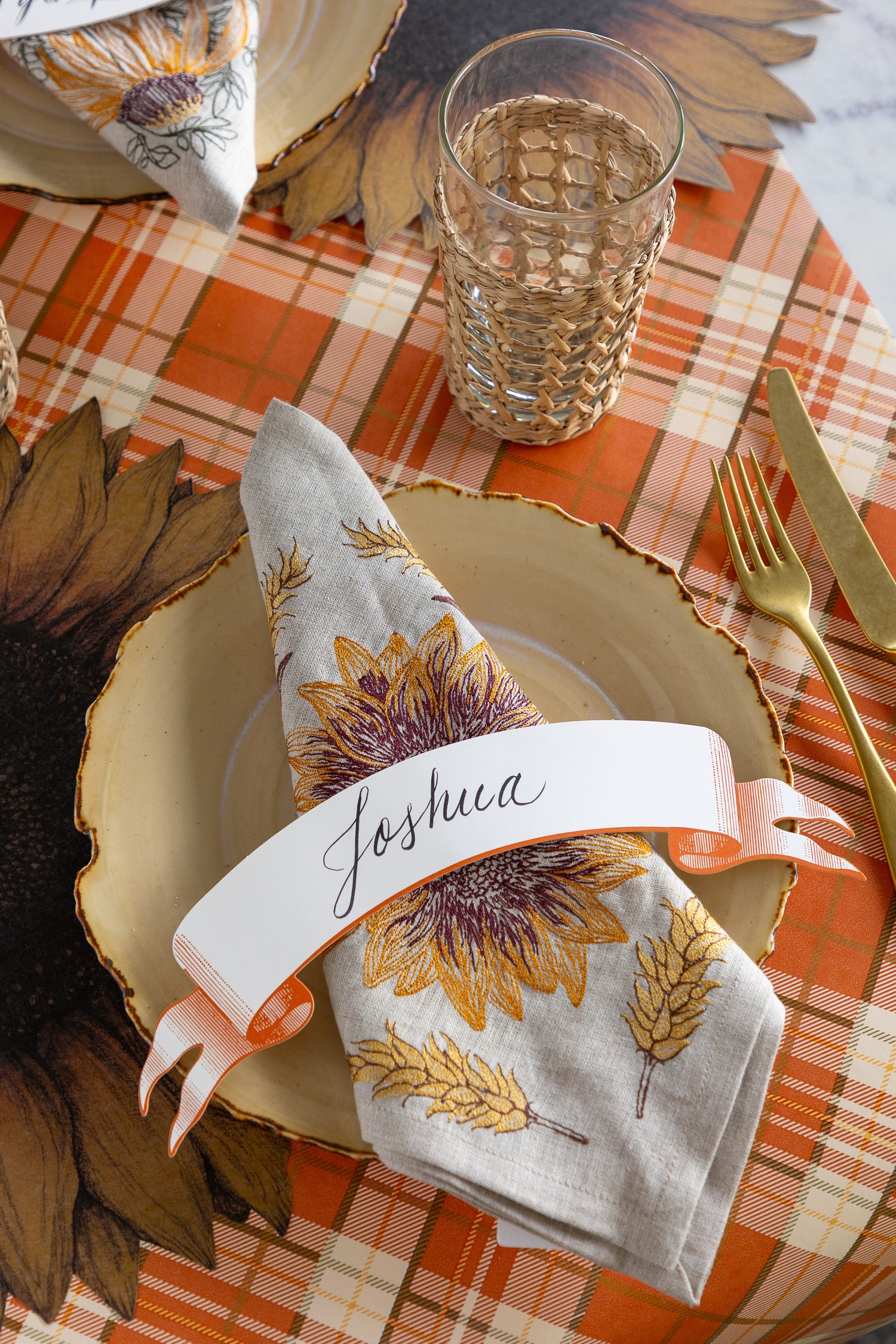 Sunflower &amp; Wheat Dinner Napkin