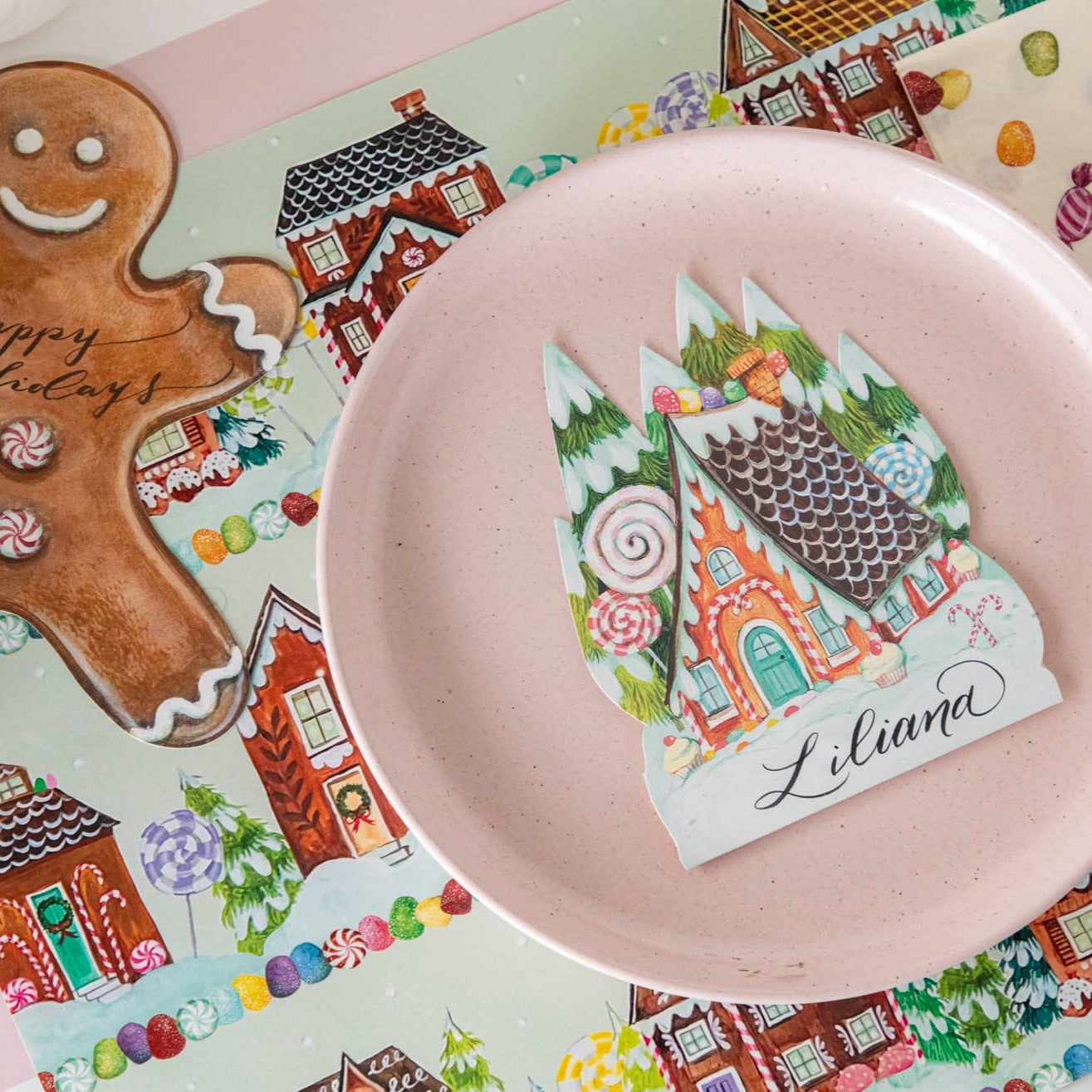Gingerbread Place Card