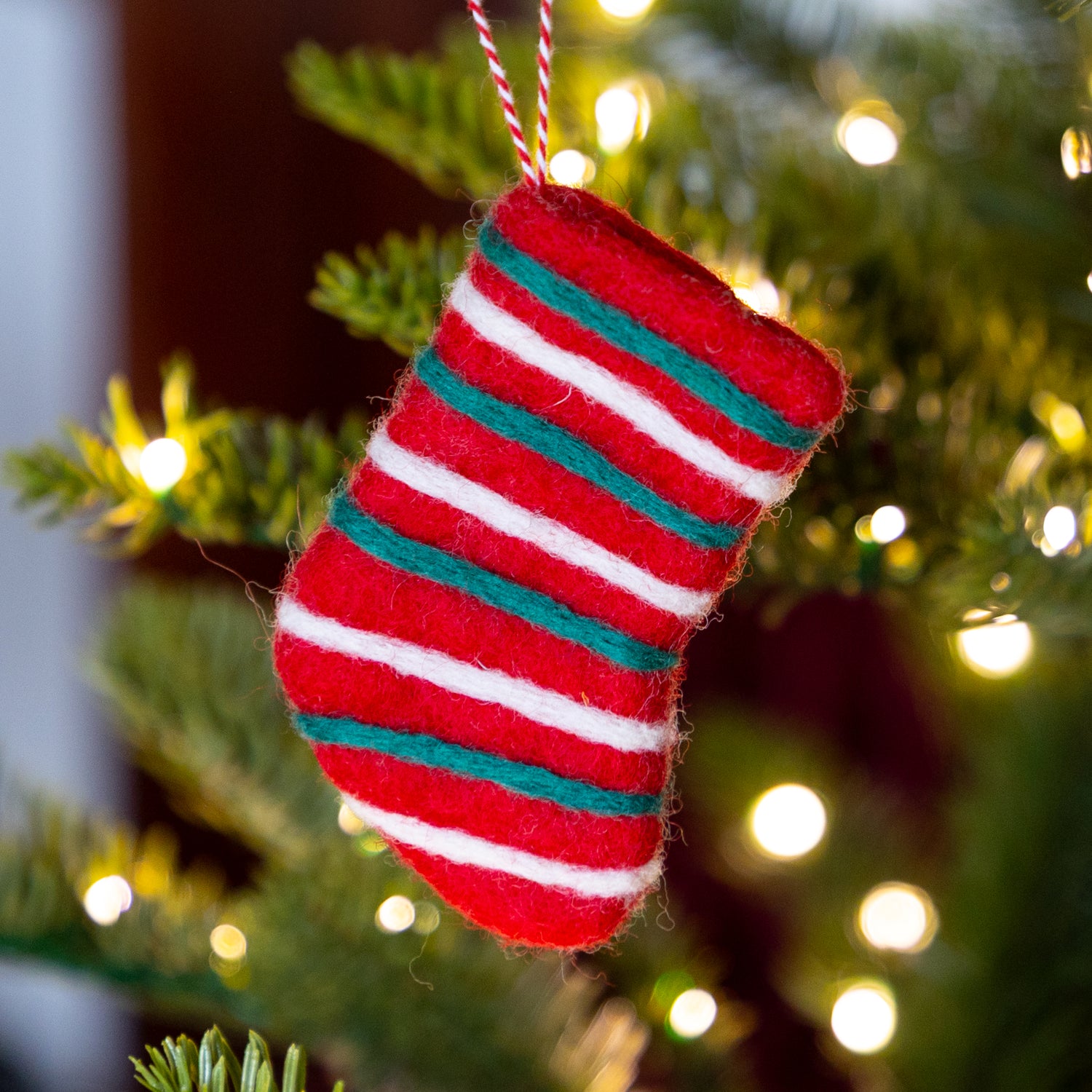 Felt Mini Stocking Ornament
