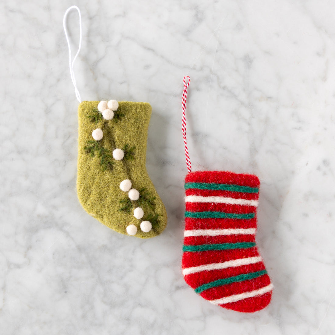 Felt Mini Stocking Ornament