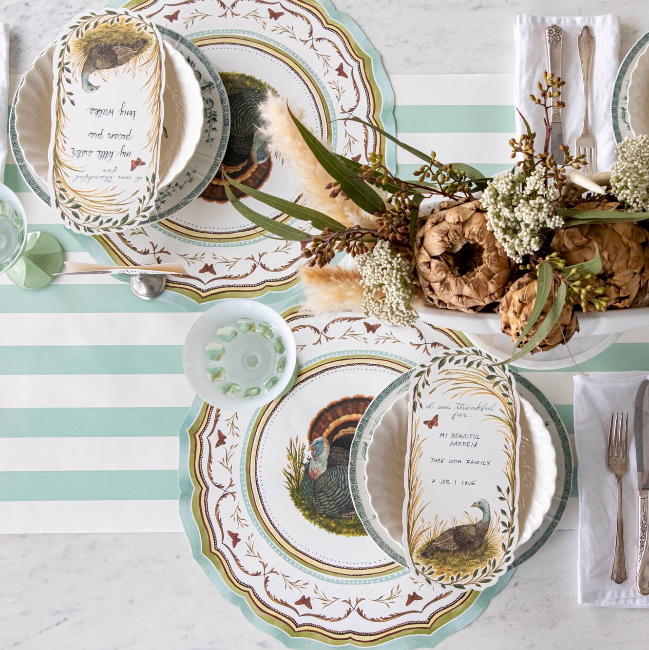 Die-cut Heritage Turkey China Placemat