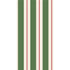 A rectangle guest napkin featuring vertical dark green and white stripes, with a thin red line centered in each white stripe.