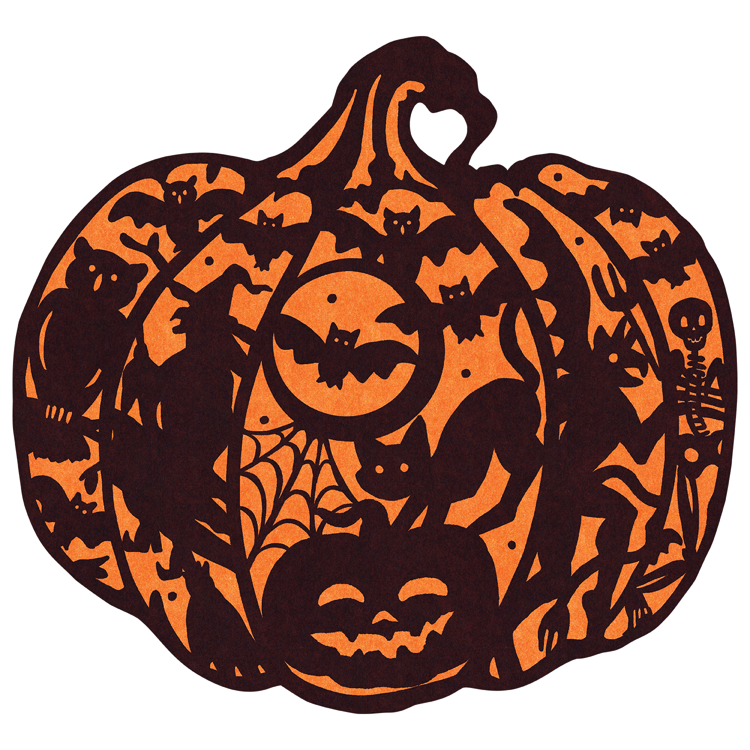 Die-cut Wicked Jack-o-Lantern Placemat.