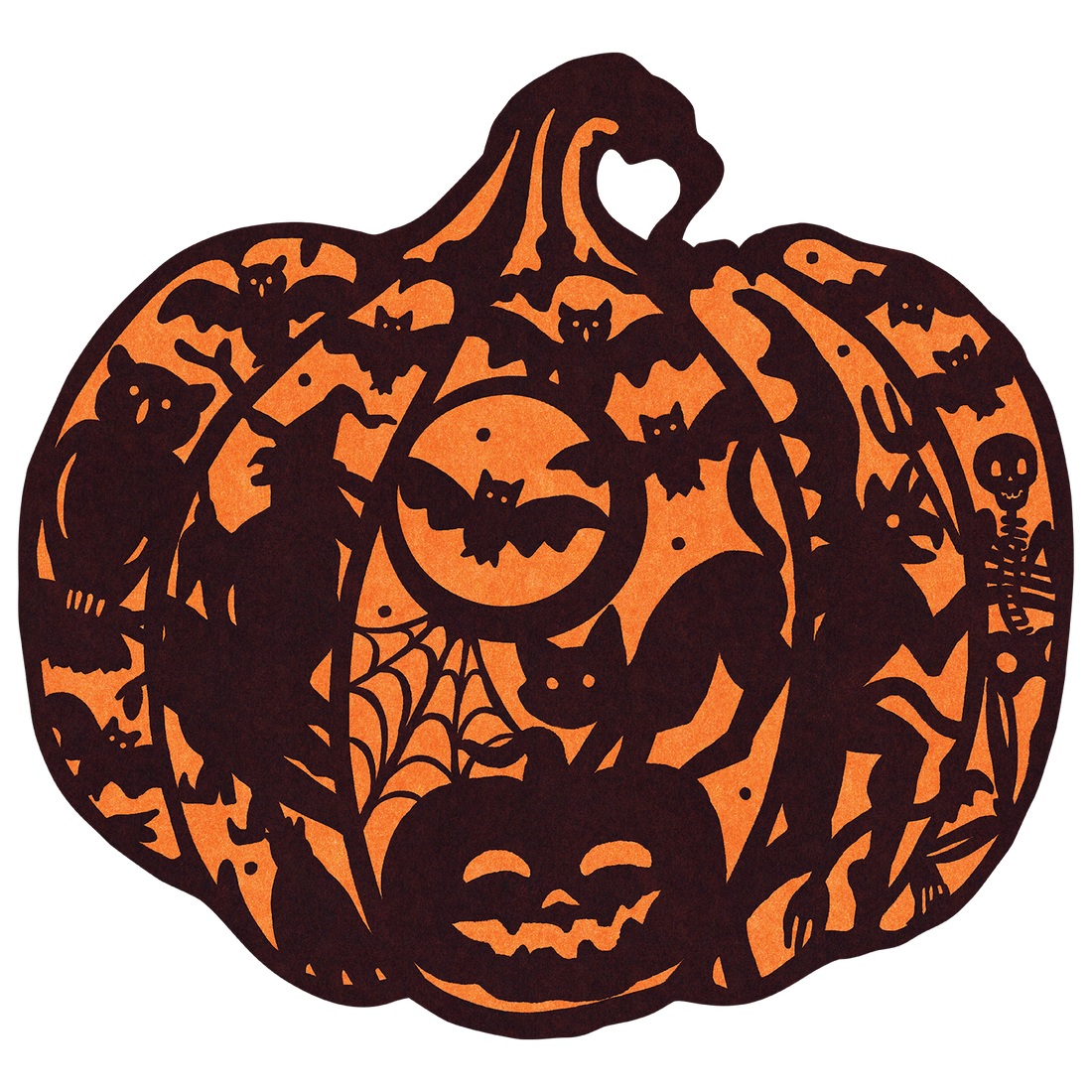 Die-cut Wicked Jack-o-Lantern Placemat.