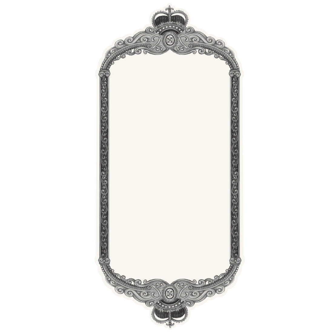 The Regal Frame Table Card featuring an elegant border with space in the middle for writing.