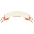 Classic Orange Banner Table Accent featuring an illustration of a classic orange banner featuring a blank, arched beige center with elegant orange edges and curled ends—perfect for adding a custom message or serving as a unique table accent.