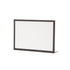 A free-standing, rectangular white table card with a simple black frame around the edges.
