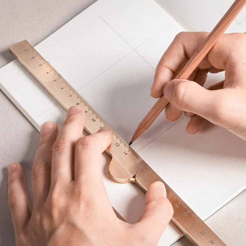 STRIA - Solid Brass Folding Ruler