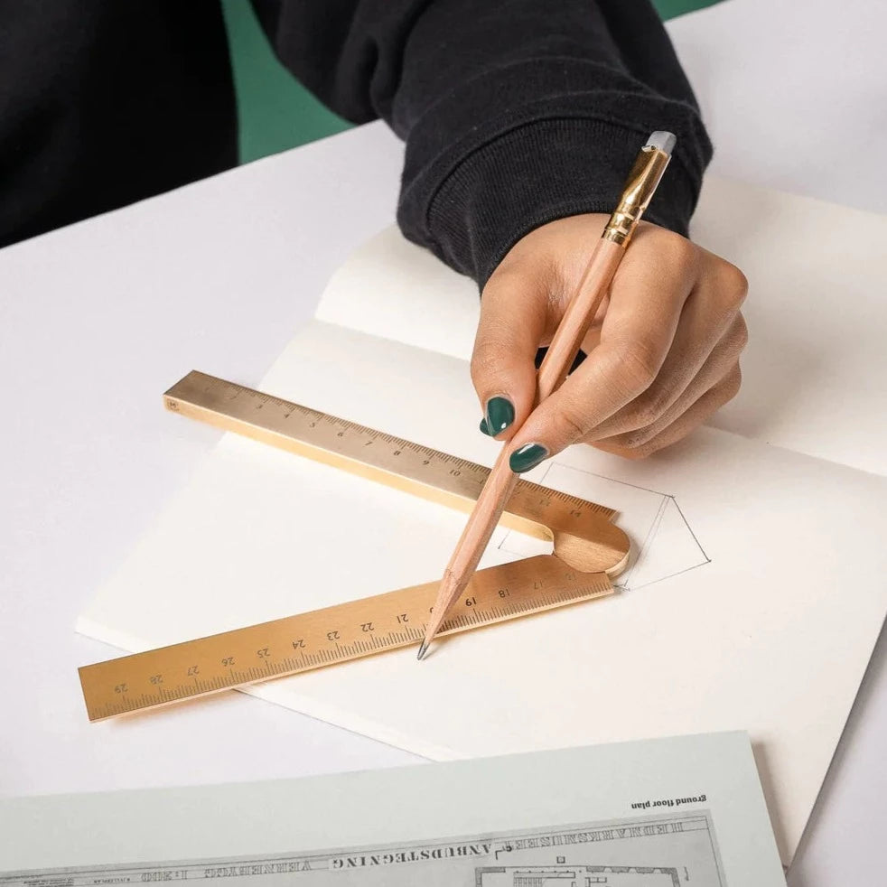 STRIA - Solid Brass Folding Ruler