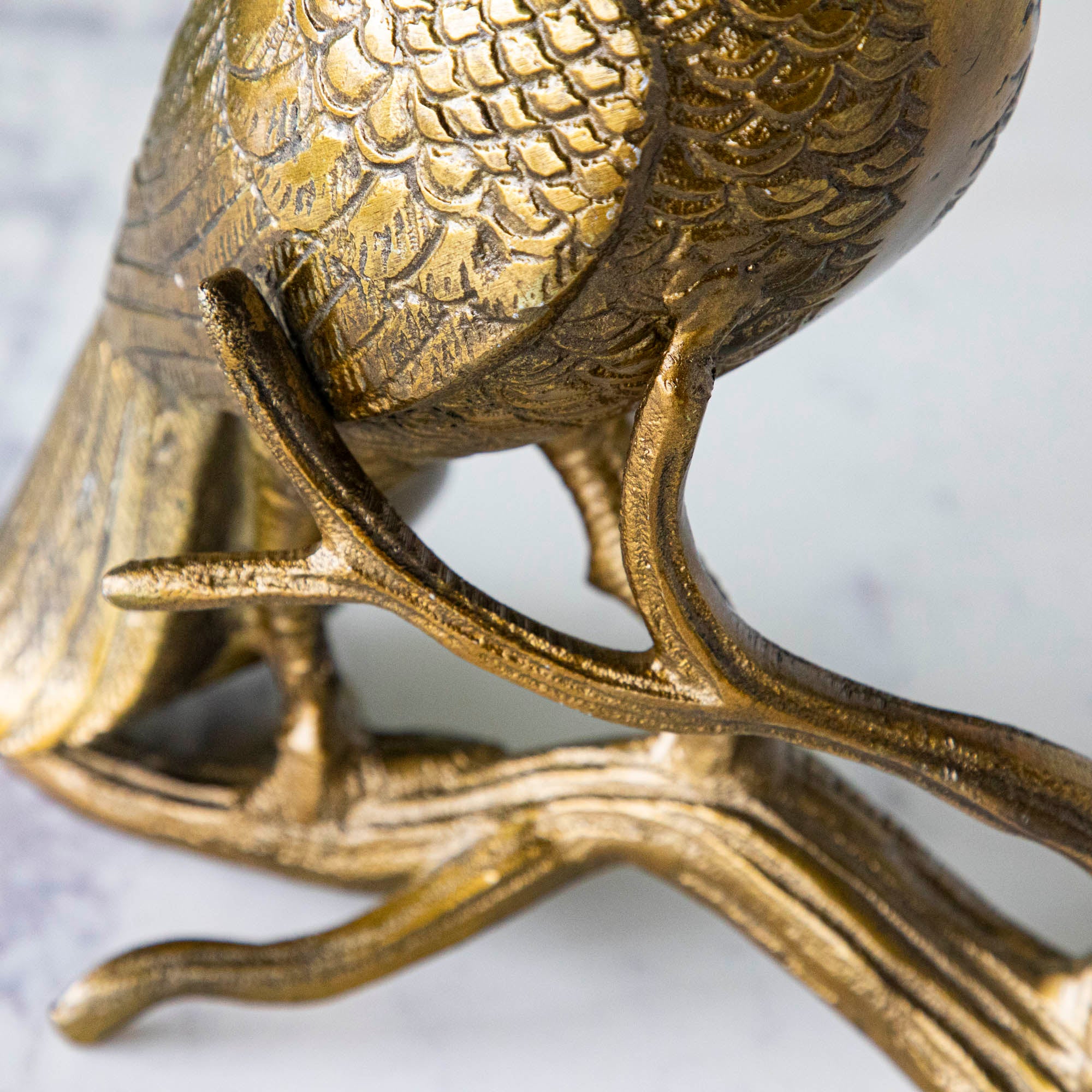 Metal Turkey on a Branch