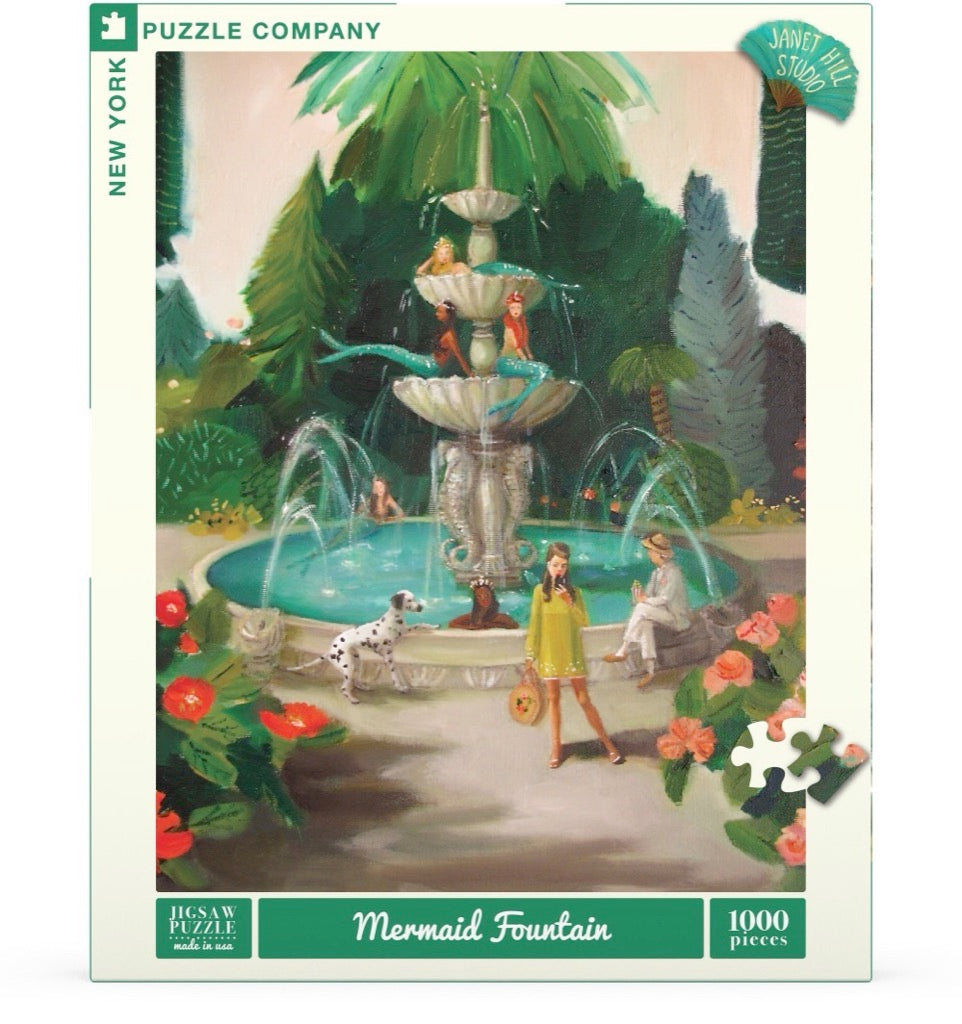 Selfie Mermaid Mermaid Fountain Puzzle by New York Puzzle Company