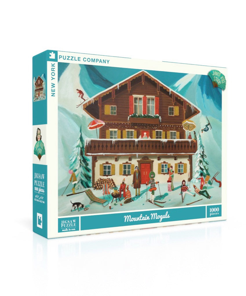 The Mountain Moguls jigsaw puzzle on a white background. 