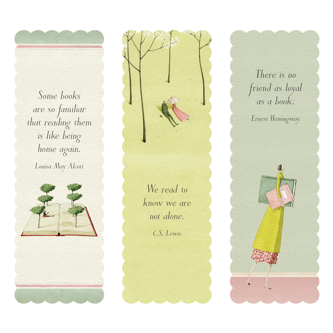 Devoted Reader Bookmarks Set of 3
