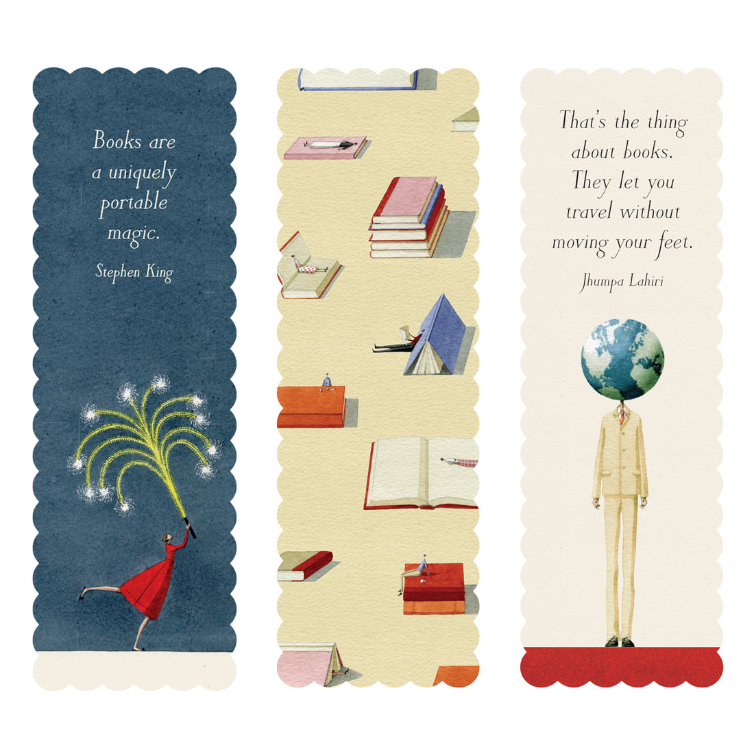 Novel Thoughts Bookmarks Set of 3